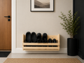 Wall Mounted Shoe Rack | Handmade Wooden Floating Shoe Shelf | FRYDECO