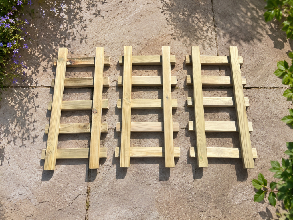 Wooden Train Garden Planter with Tracks | Outdoor Flower Planter | FRYDECO