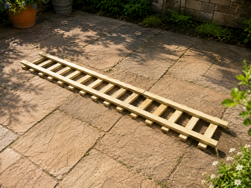 Wooden Train Garden Planter with Tracks | Outdoor Flower Planter | FRYDECO