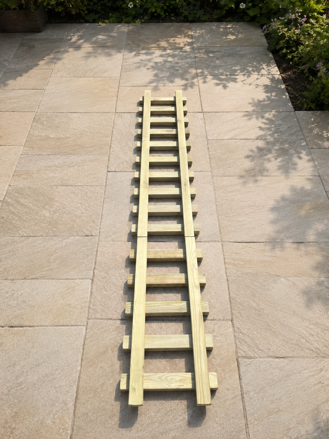 Wooden Train Garden Planter with Tracks | Outdoor Flower Planter | FRYDECO