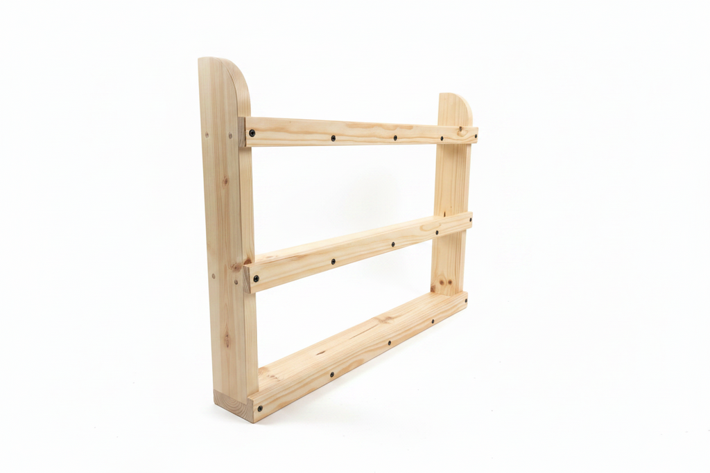 Freestanding Wooden Spice Rack | 3 Tier Pine Kitchen Organiser | FRYDECO