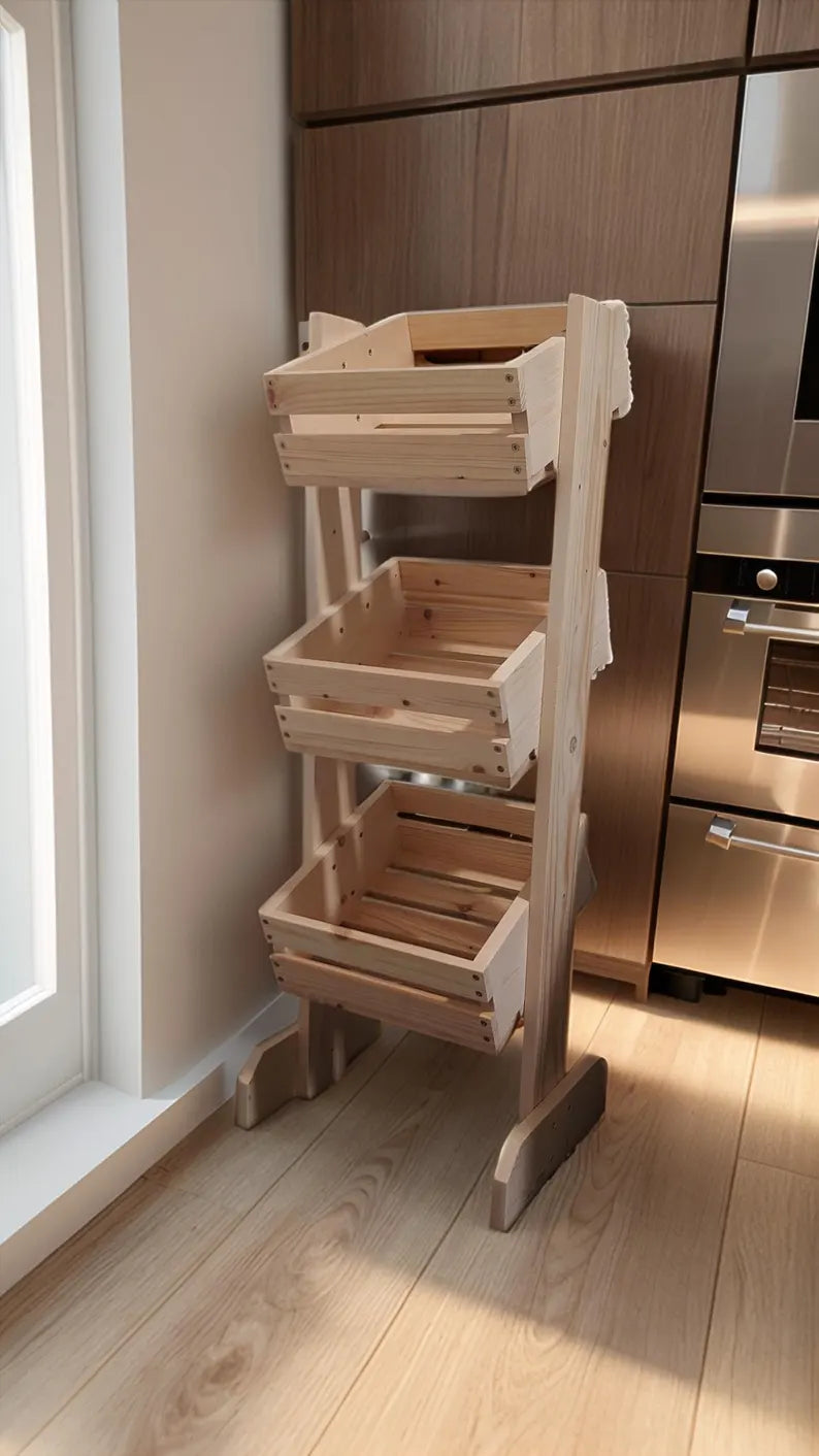 Versatile Storage Rack for Kitchen and Home