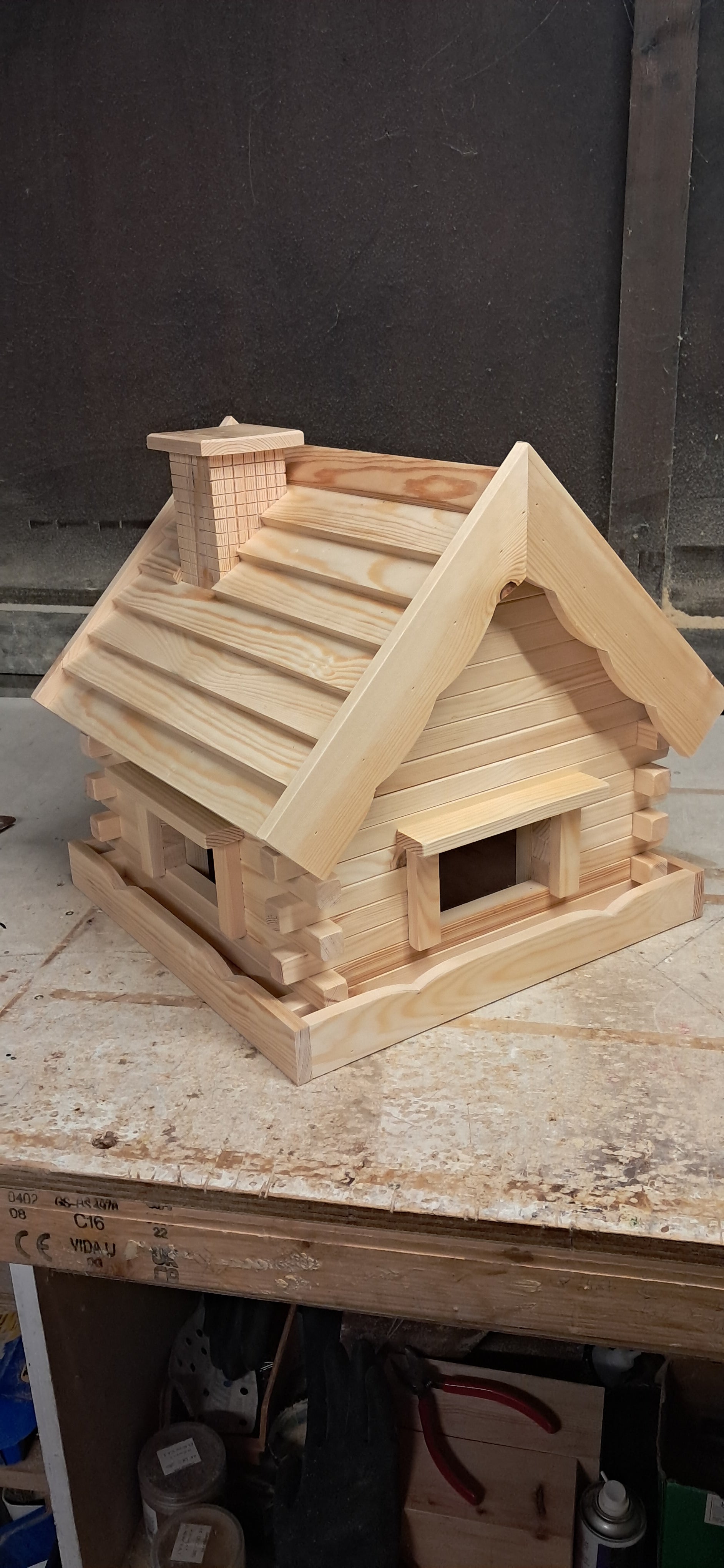 Handcrafted Wooden Bird Feeder House - Garden Bird Feeder | FRYDECO
