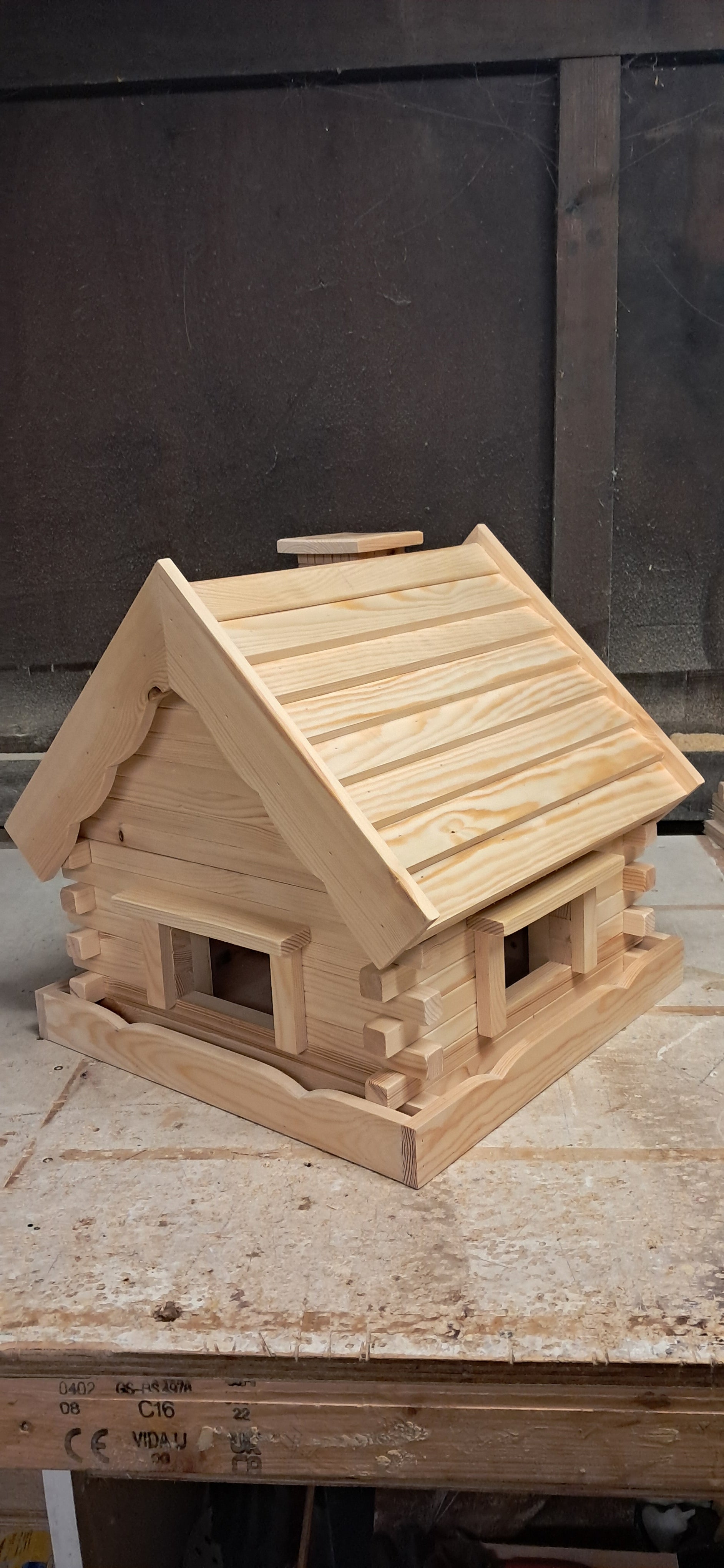 Handcrafted Wooden Bird Feeder House - Garden Bird Feeder | FRYDECO