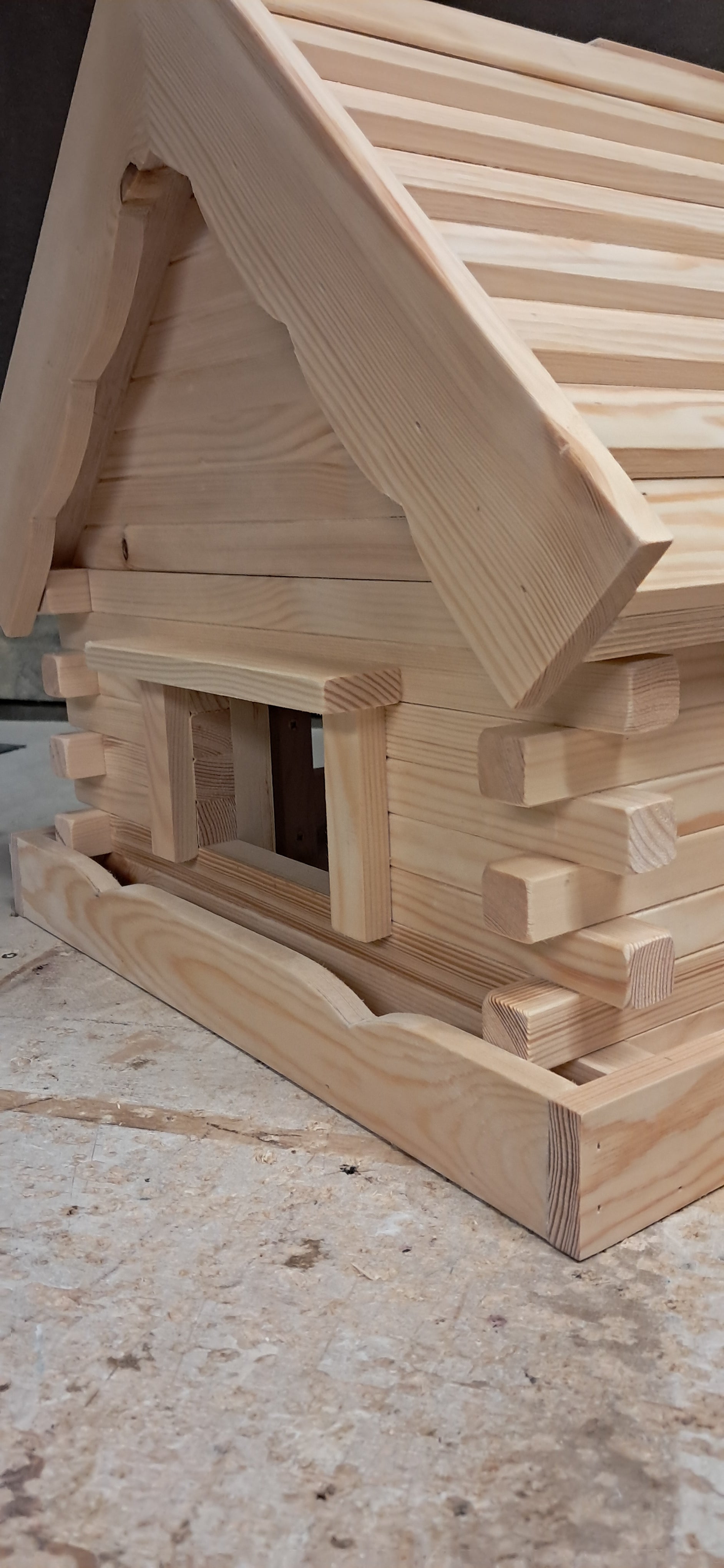 Handcrafted Wooden Bird Feeder House - Garden Bird Feeder | FRYDECO