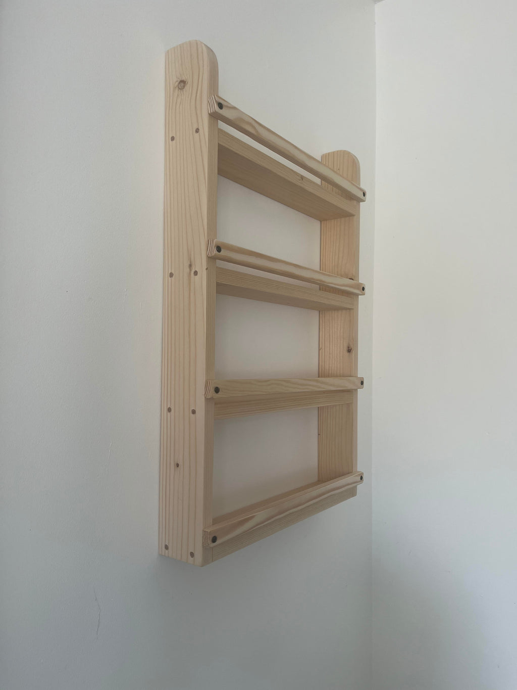 Wooden Spice Rack | Handmade Wall Mounted Shelf | FRYDECO