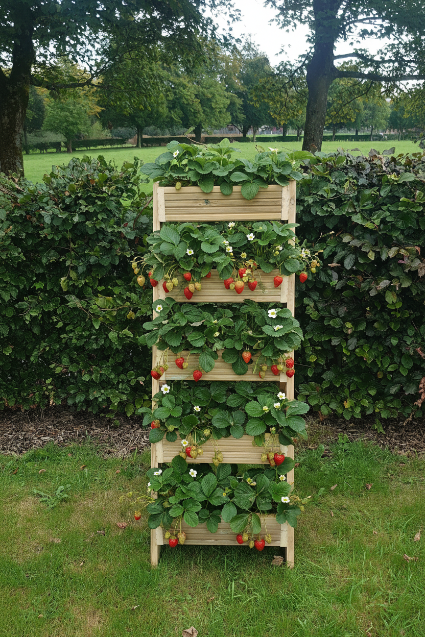 5-Tier Planter with Strawberries