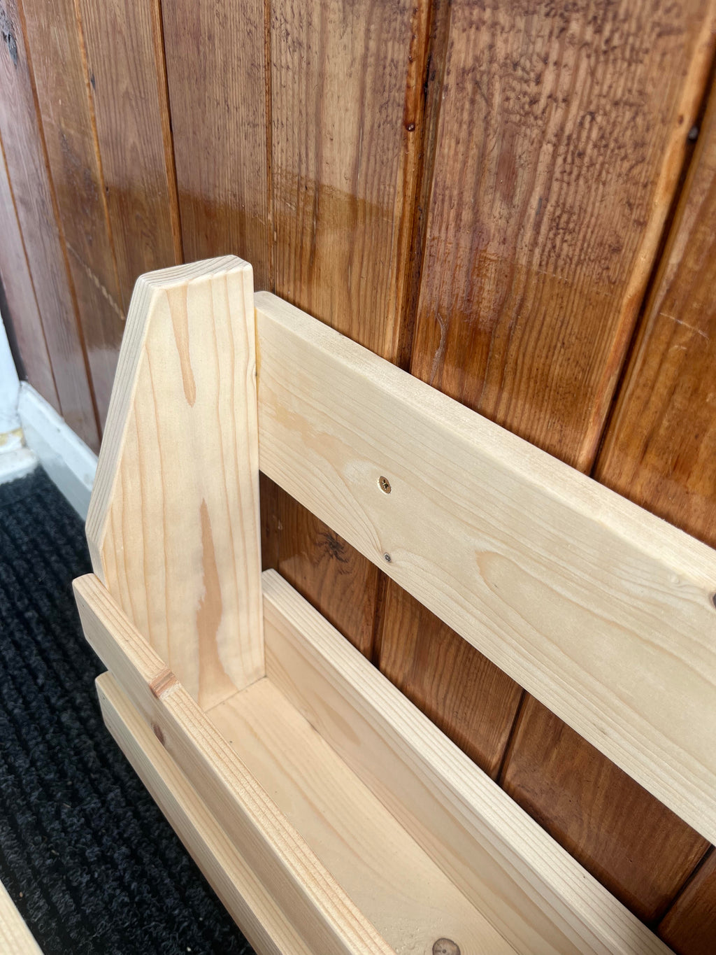 Wall Mounted Shoe Rack | Handmade Wooden Floating Shoe Shelf | FRYDECO
