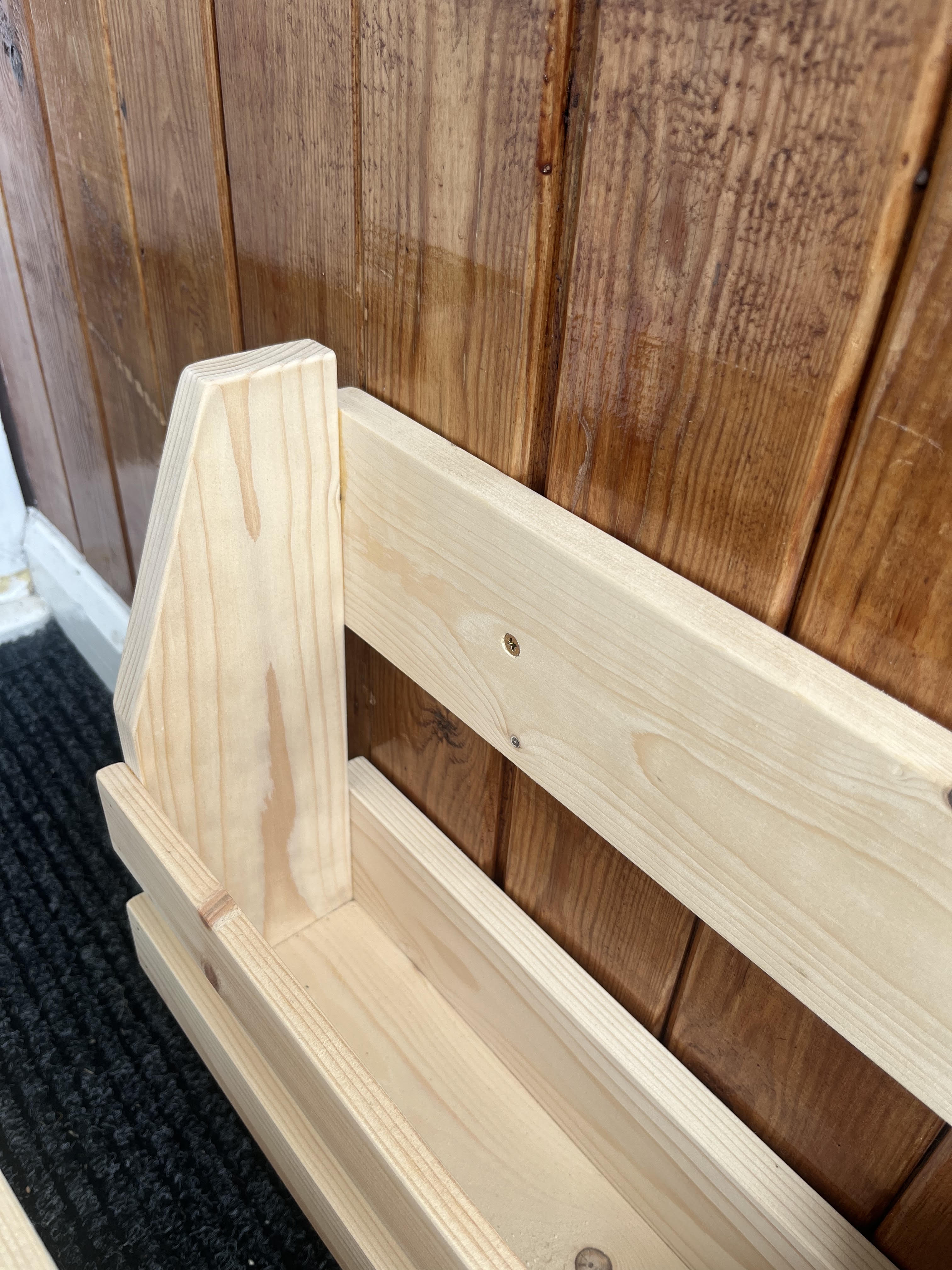 Wall Mounted Shoe Rack | Handmade Wooden Floating Shoe Shelf | FRYDECO