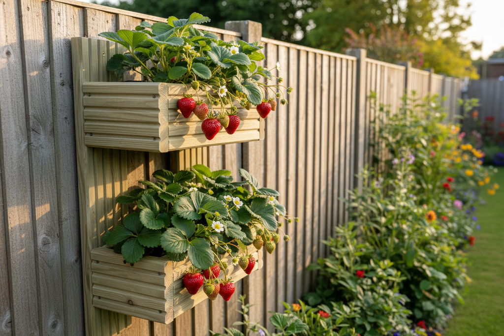 Vertical 2-Tier Wall Planter - Wooden Garden Planter | FRYDECO