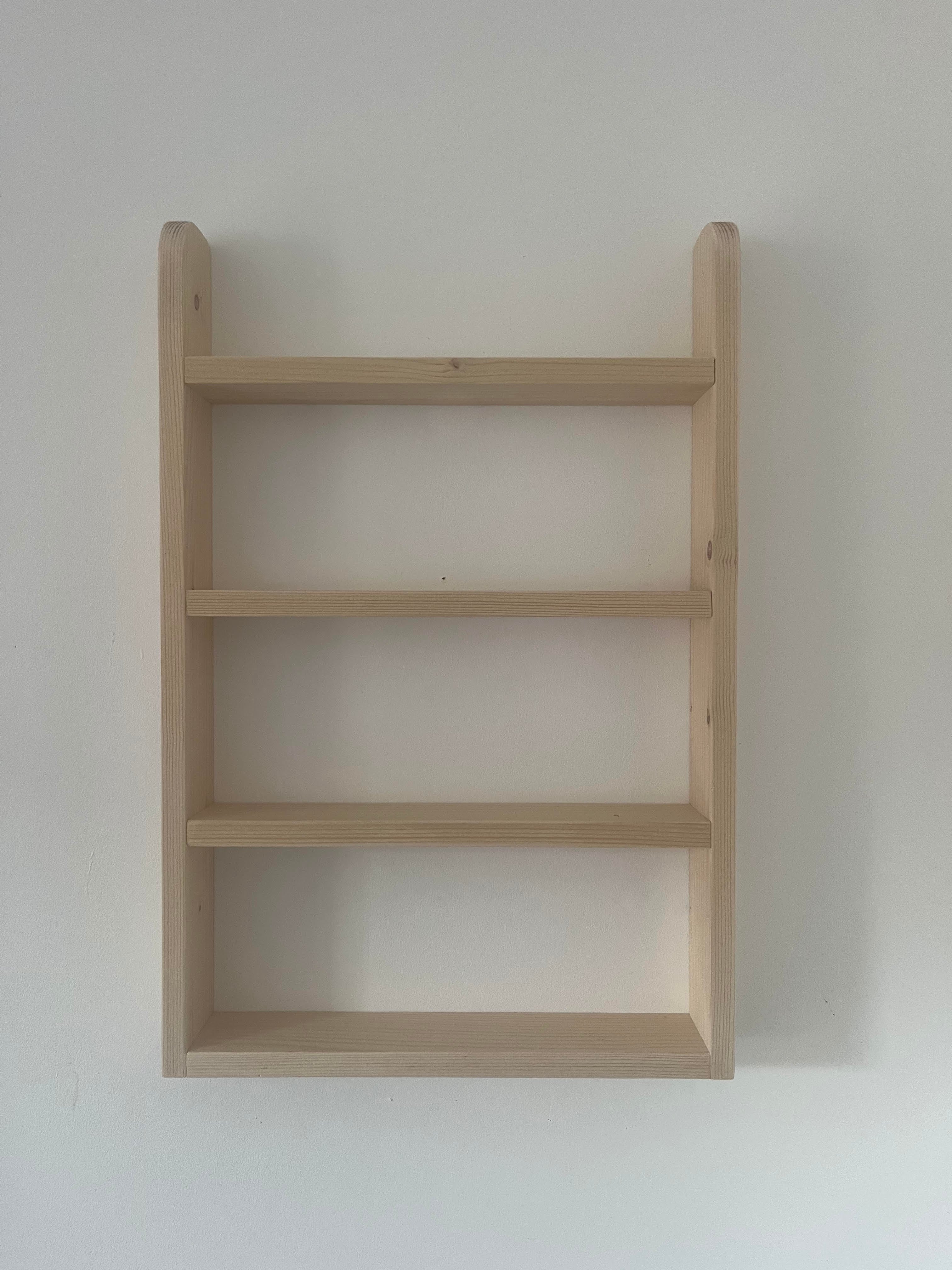 Handmade Wooden Spice Rack | 4 Tier Wall Mounted | FRYDECO