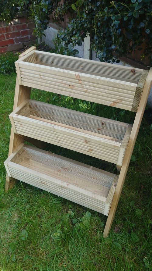 3 -Tier Wooden Planter Stand