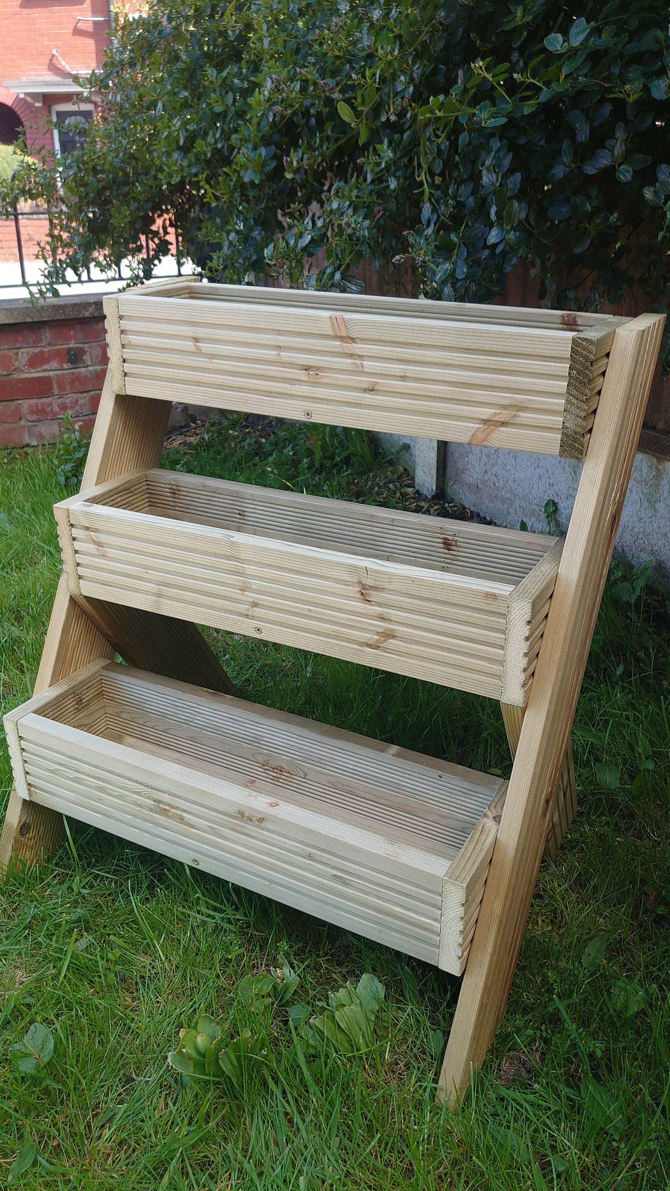 3 -Tier Wooden Planter Stand