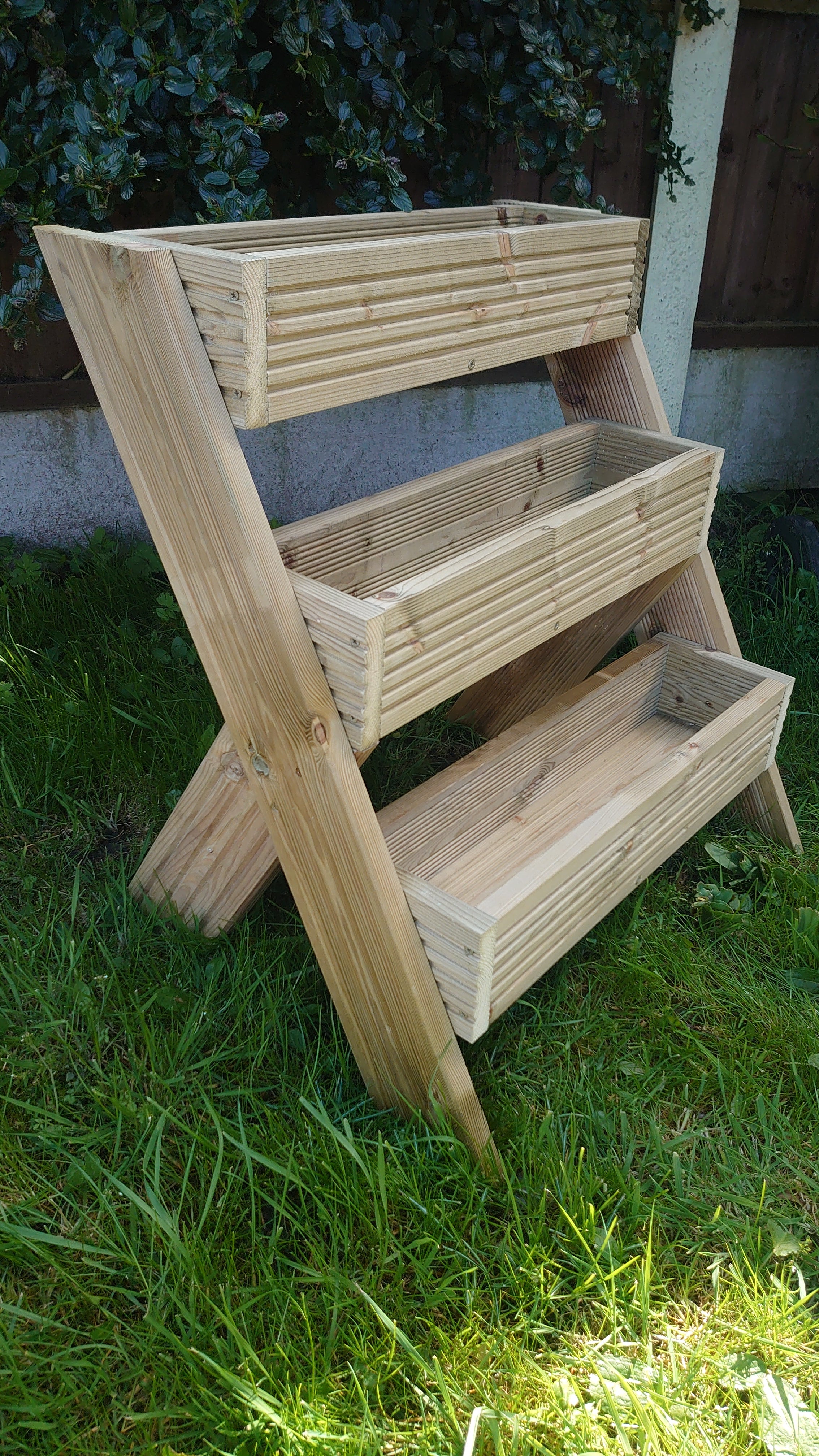 3 -Tier Wooden Planter Stand