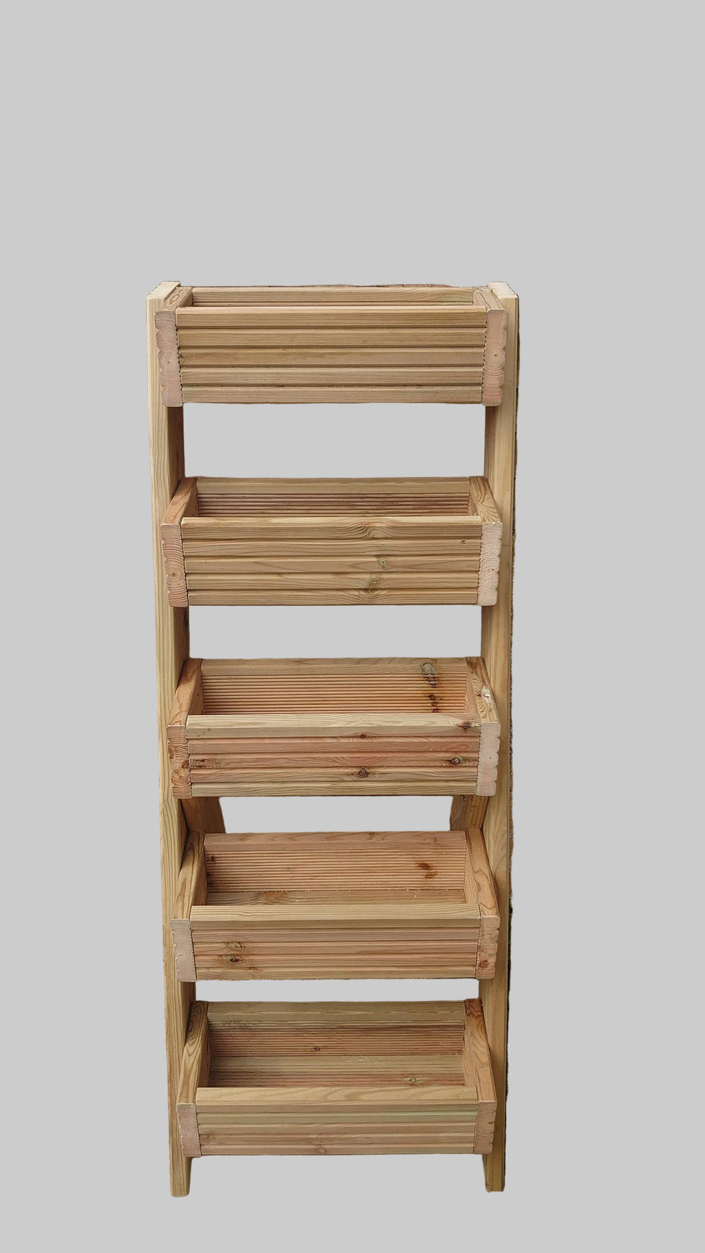 5-Tier Wooden Planter Stand