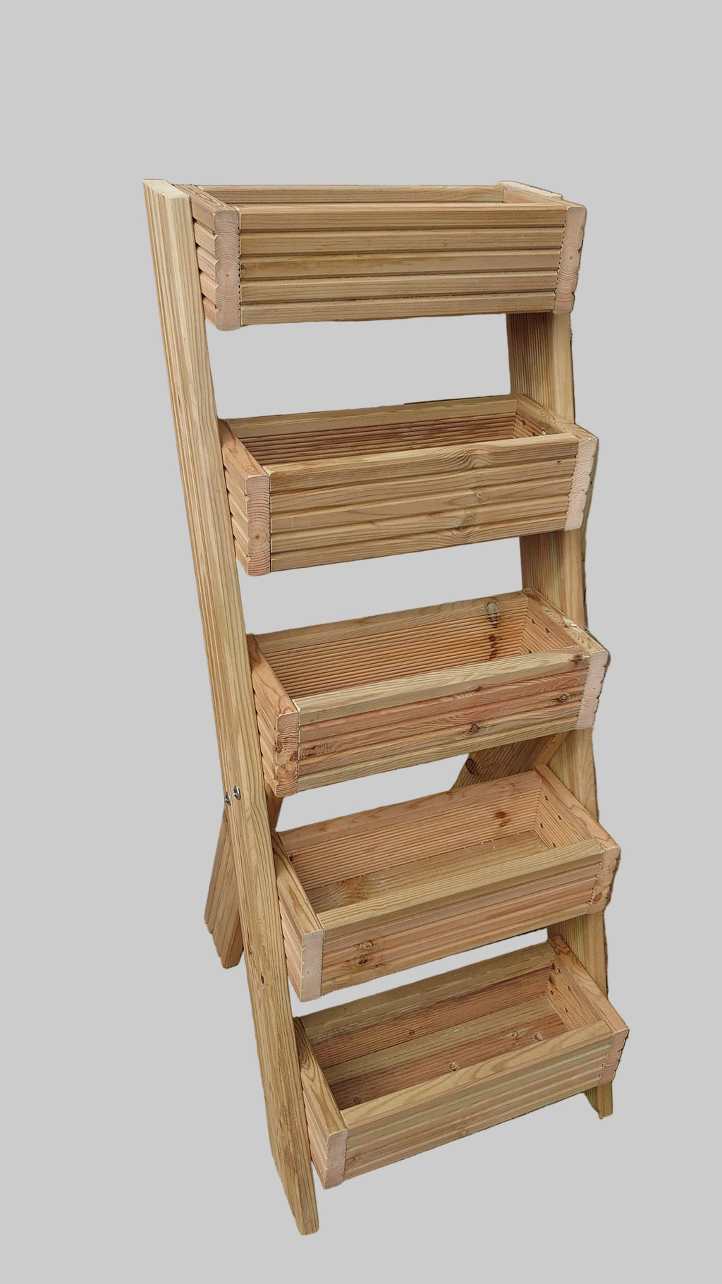 5-Tier Wooden Planter Stand