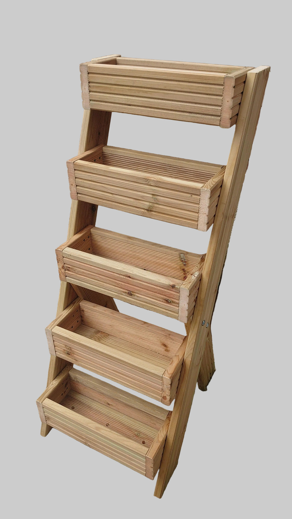 5-Tier Wooden Planter Stand