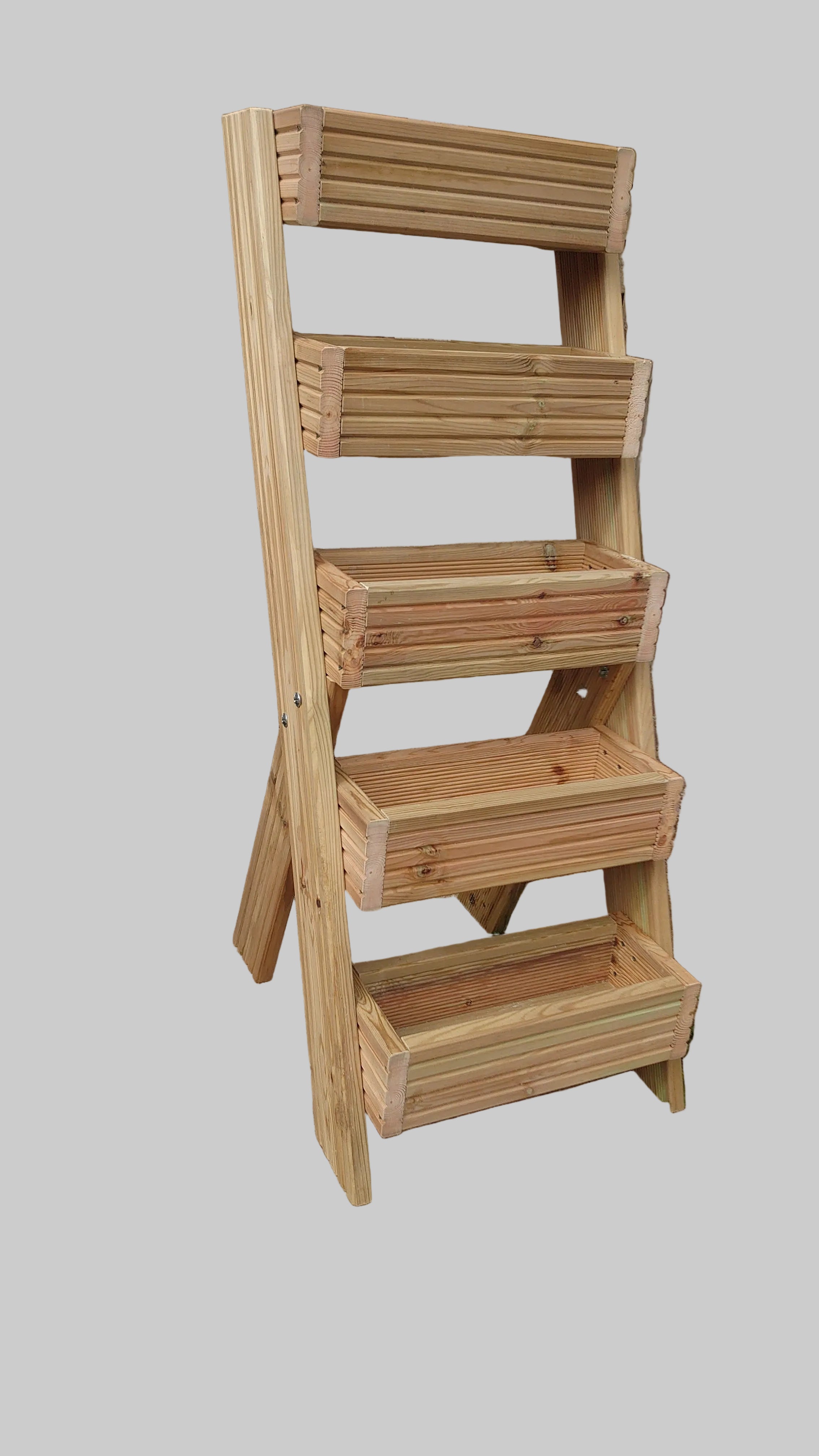 5-Tier Wooden Planter Stand