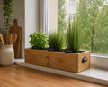 Rustic Wooden Storage Box | Herb Planter | Kitchen Organizer | Handmade Pine Box