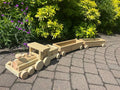 Wooden Train Planter Garden Decoration - Novelty Garden Planter | FRYDECO