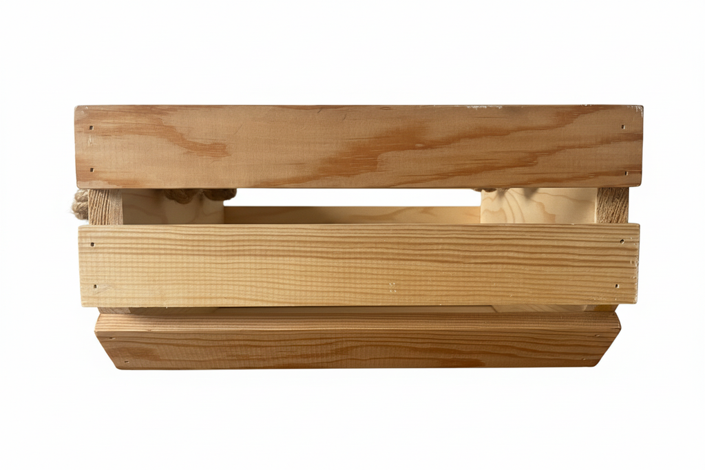 Rustic Rope Handle Fruit Rack | Handcrafted Timber Kitchen Storage | FRYDECO