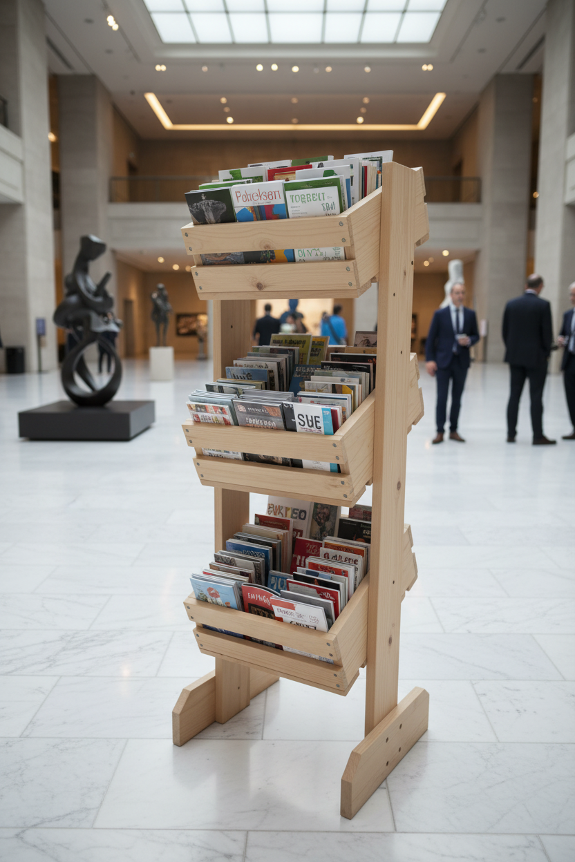 Handcrafted Wooden Display Rack | 3-Tier Storage | FRYDECO