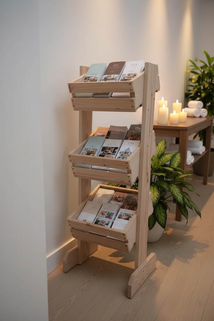 Handcrafted Wooden Display Rack | 3-Tier Storage | FRYDECO