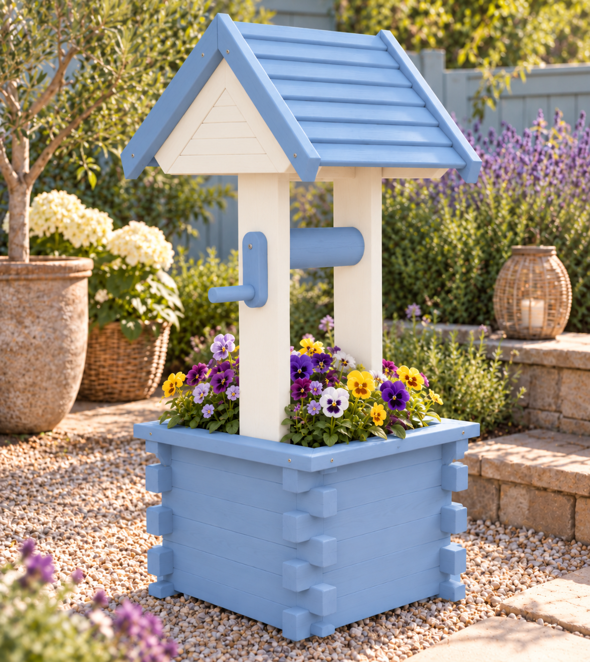 Cottage Wishing Well Garden Planter