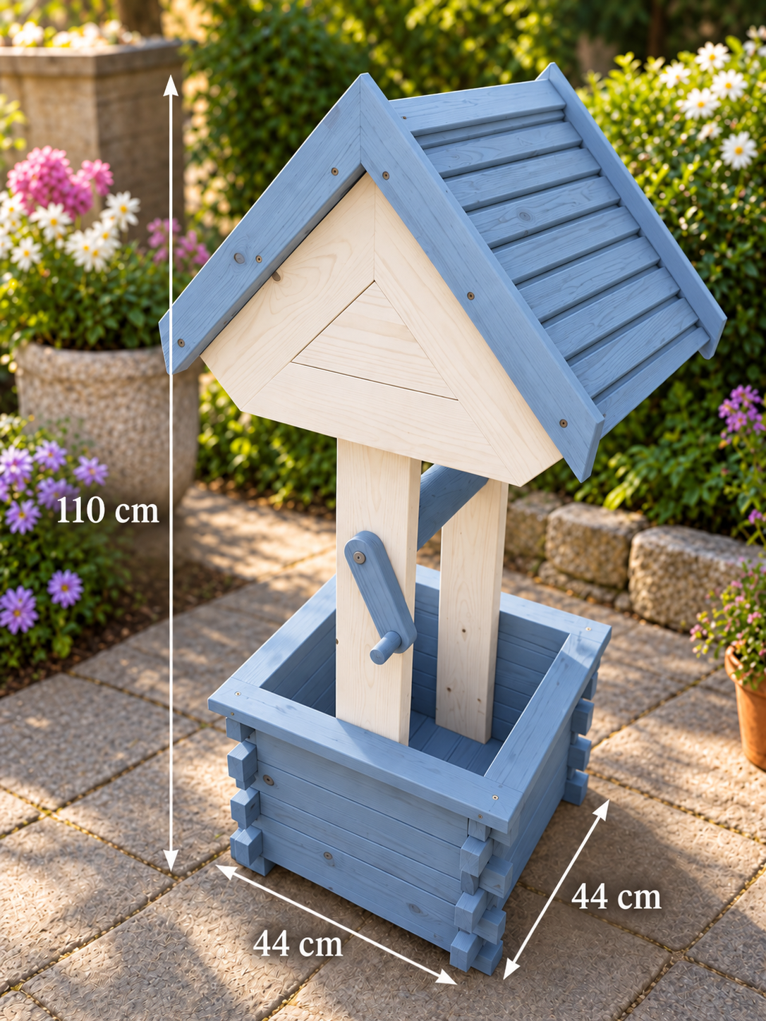 Cottage Wishing Well Garden Planter