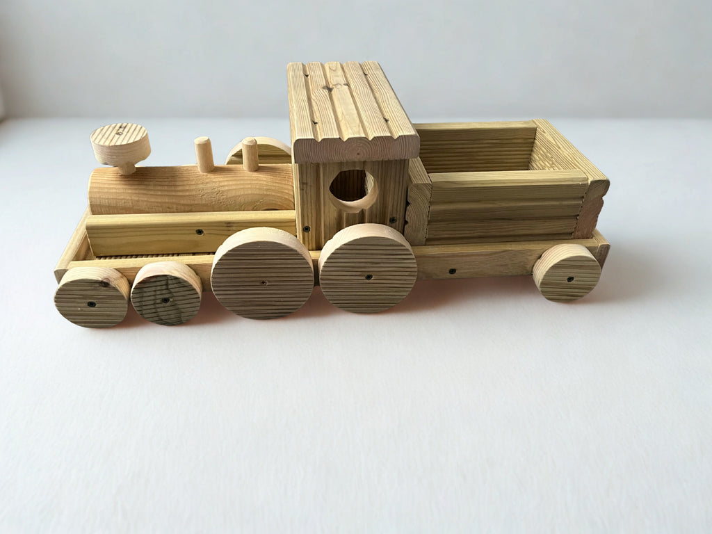 Wooden Train Planter Garden Decoration | FRYDECO
