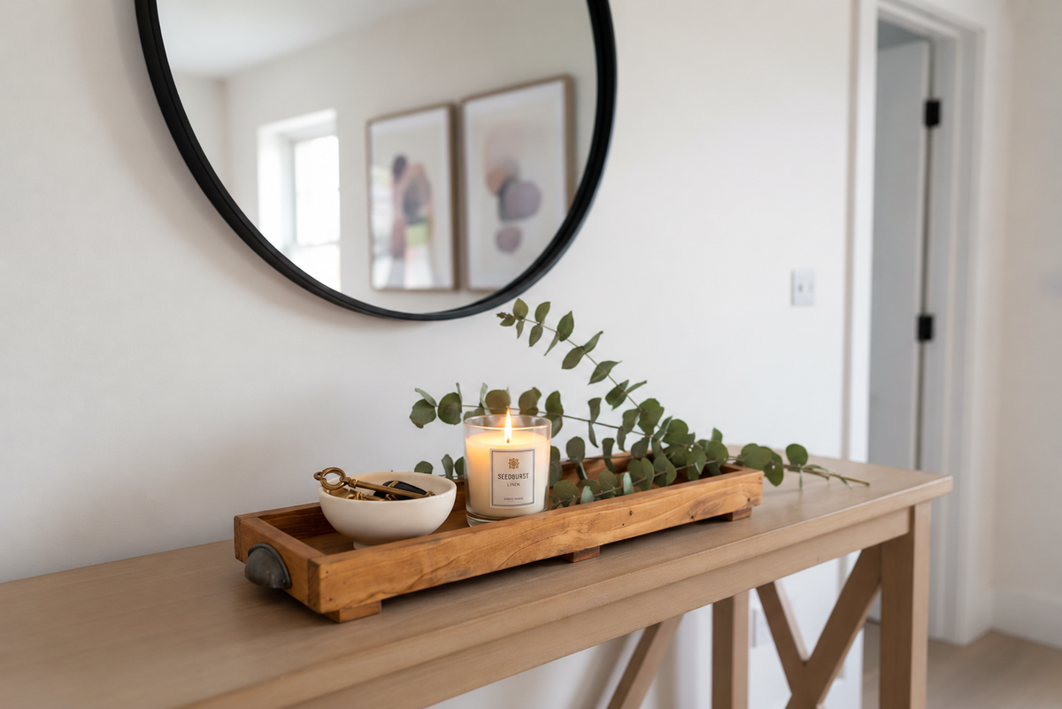 Rustic Wooden Tray | FRYDECO